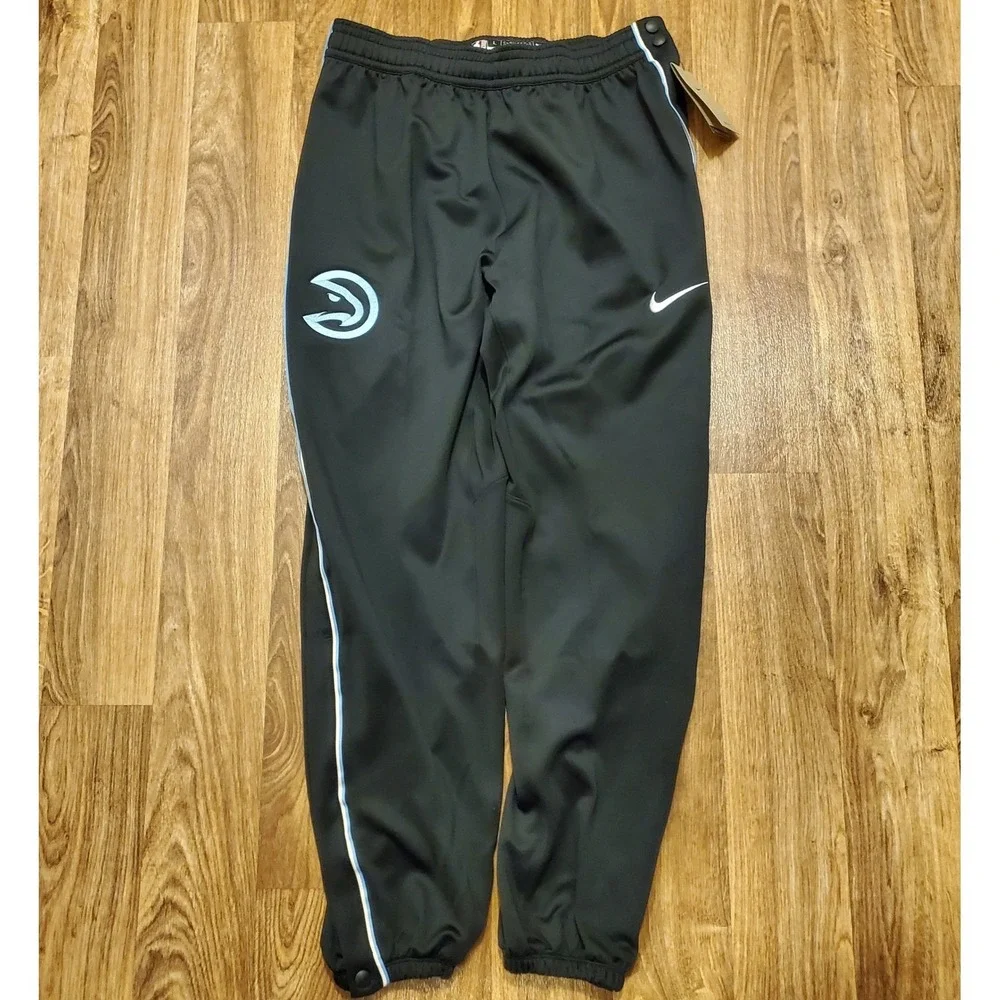 Nike Atlanta Hawks Tearaway Pants Men Large Black‎ City Edition Team Issue New